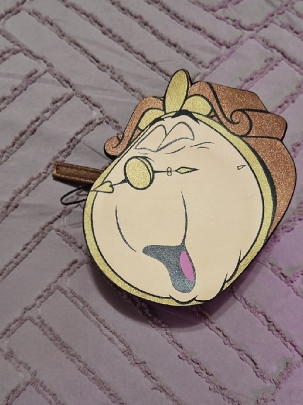 Disney Beauty And The Beast The Clock Cogsworth Coin Purse